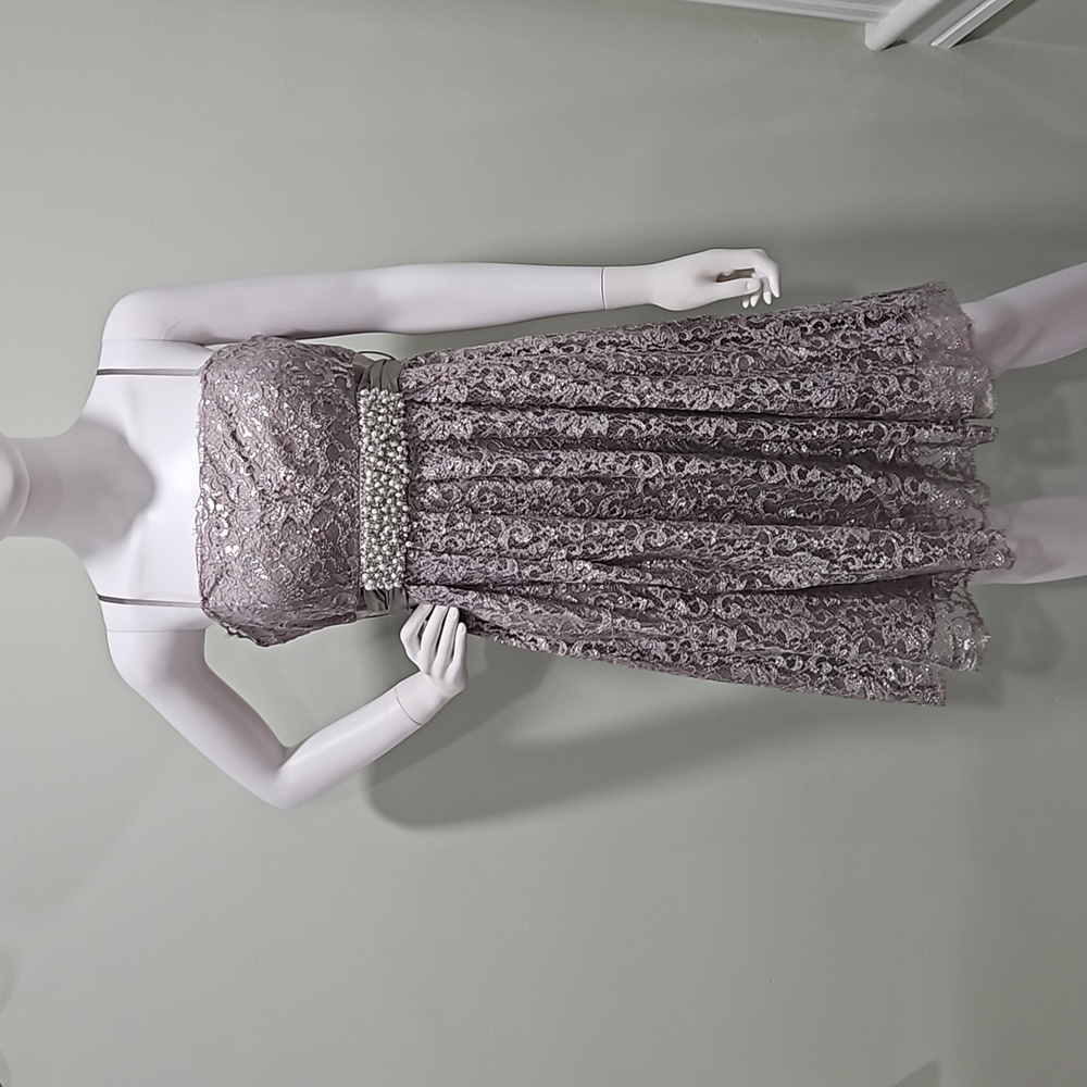 oleg cassini cocktail dress Vintage 1960s Oleg Cassini Lace & Silk Cocktail Dress Size M